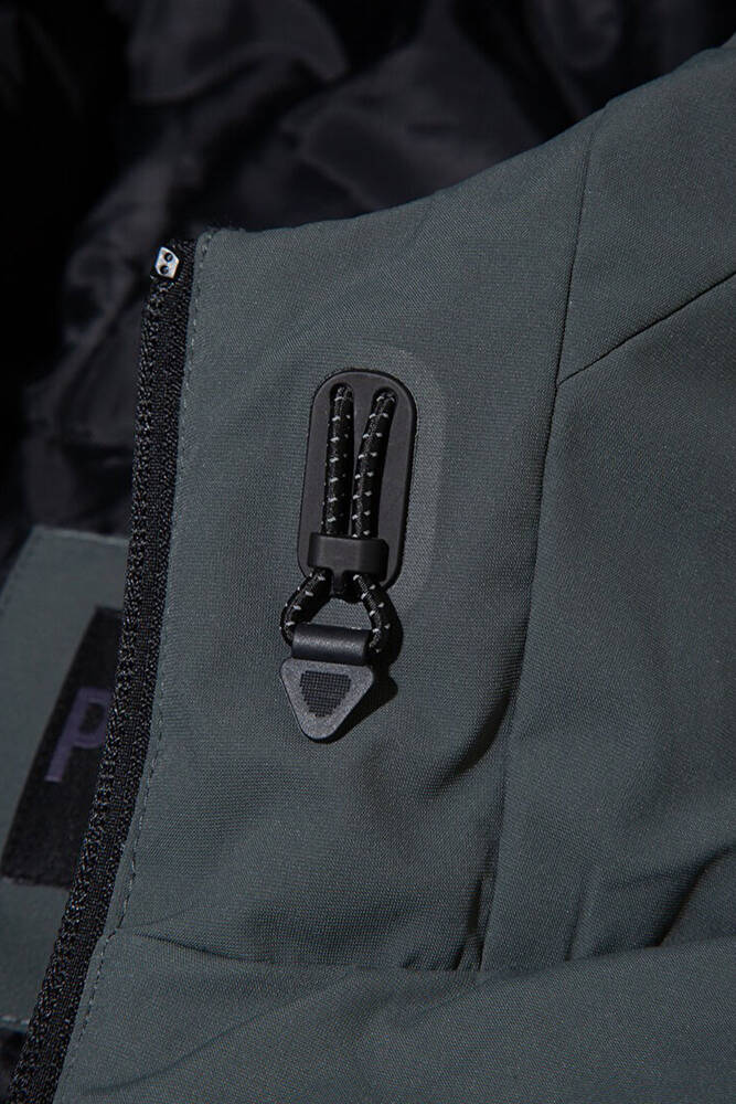 Erkek Kapüşonlu Mont 0110651-85550 Gri 