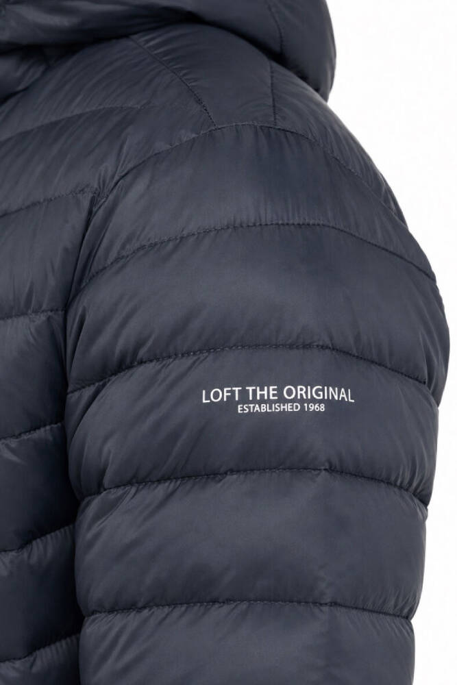 Erkek Kapüşonlu Mont LF2043694 Lacivert  - 6