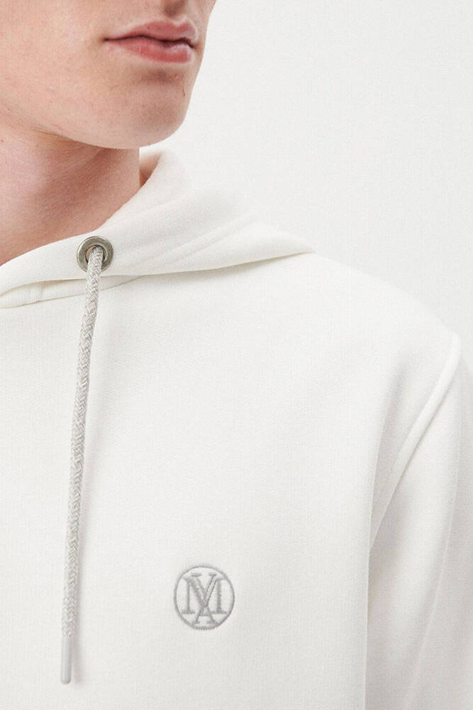 Erkek Kapüşonlu Sweat 065809-34519 Beyaz 