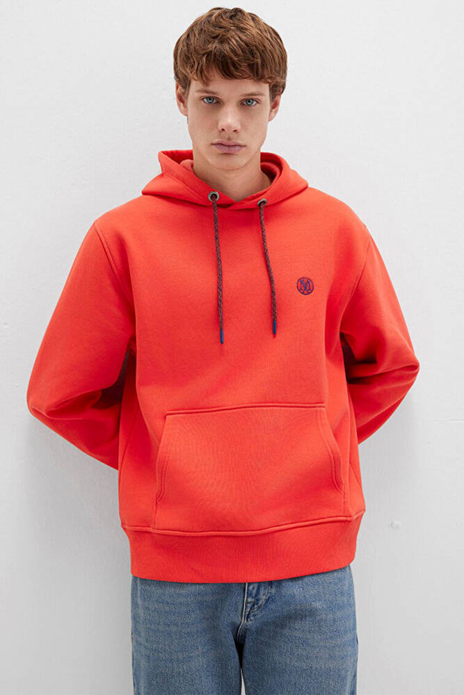 Erkek Kapüşonlu Sweat 065809-70481 Turuncu 