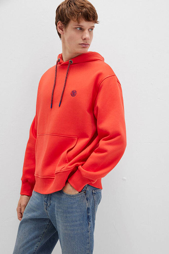 Erkek Kapüşonlu Sweat 065809-70481 Turuncu 