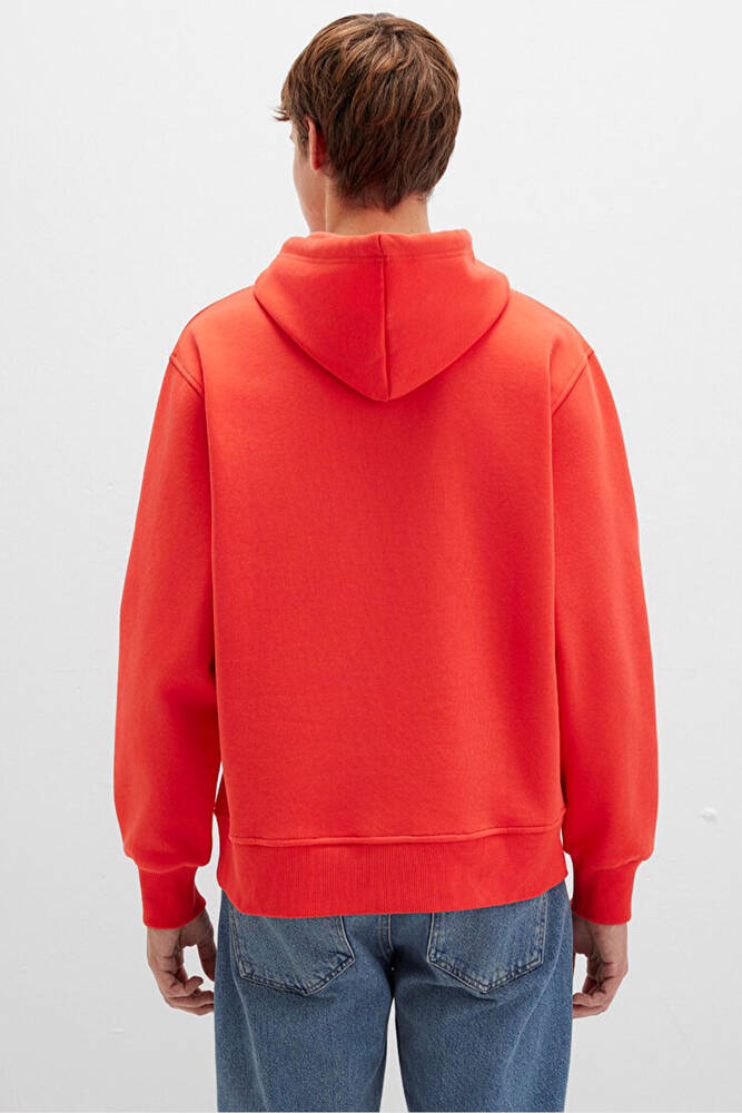 Erkek Kapüşonlu Sweat 065809-70481 Turuncu 