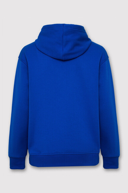 Erkek Kapüşonlu Sweat 065809-70896 Mavi  - 7