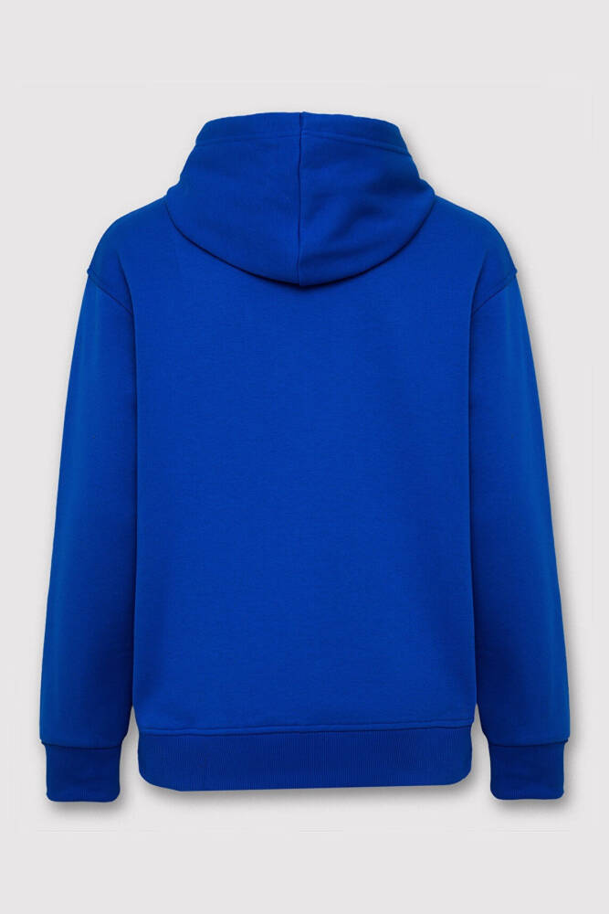 Erkek Kapüşonlu Sweat 065809-70896 Mavi  - 7