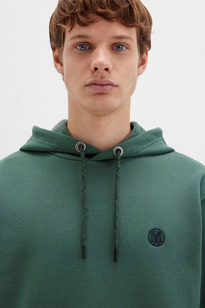 Erkek Kapüşonlu Sweat 065809-71580 Yeşil 