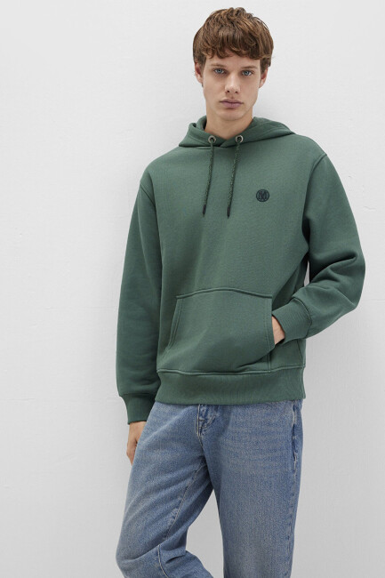 Erkek Kapüşonlu Sweat 065809-71580 Yeşil 