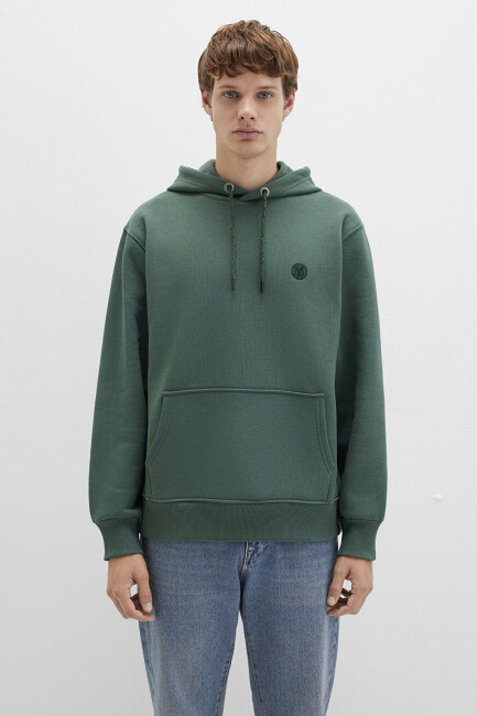 Erkek Kapüşonlu Sweat 065809-71580 Yeşil  (2)