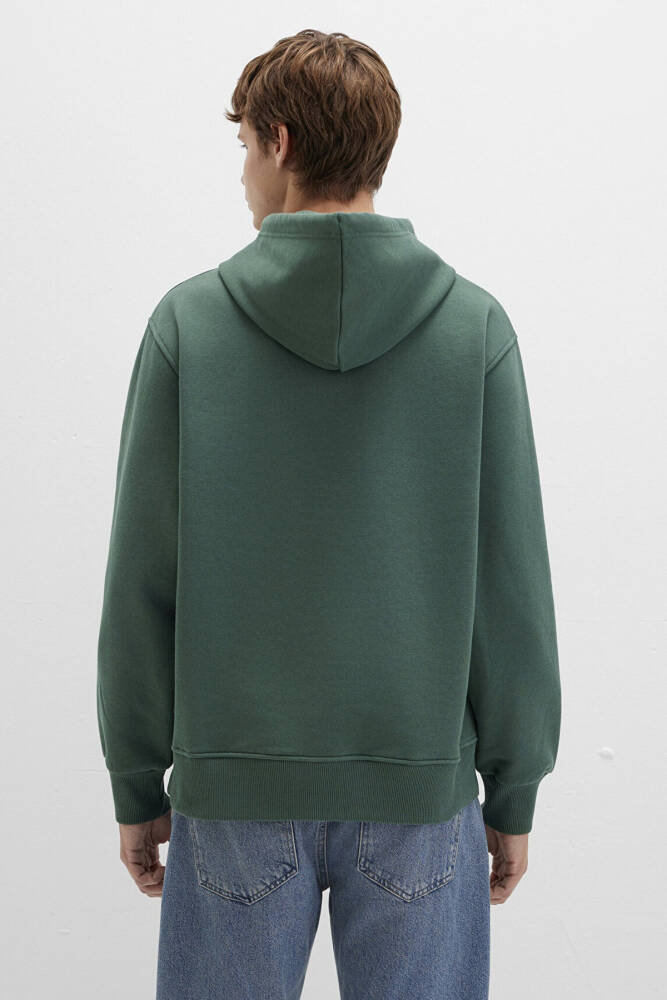 Erkek Kapüşonlu Sweat 065809-71580 Yeşil  - 4