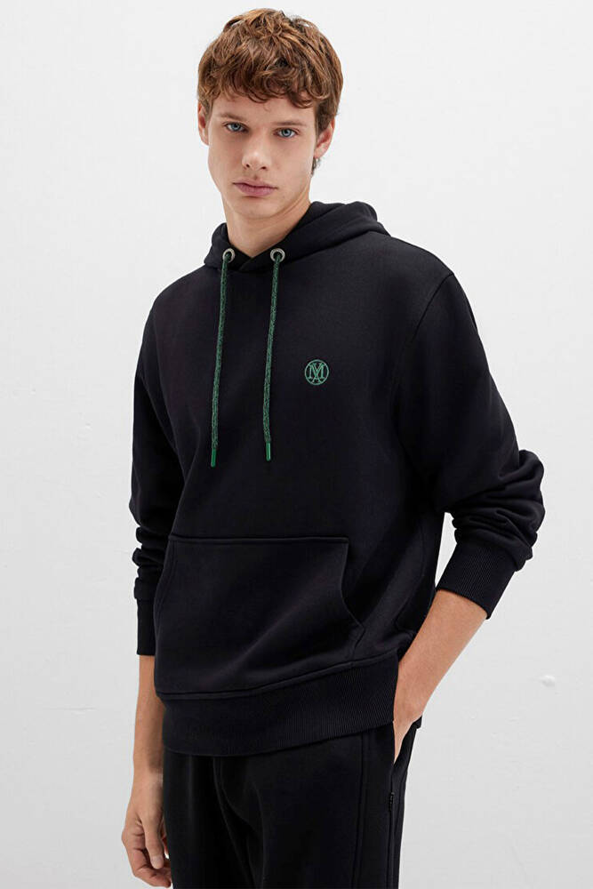 Erkek Kapüşonlu Sweat 065809-900 Siyah 