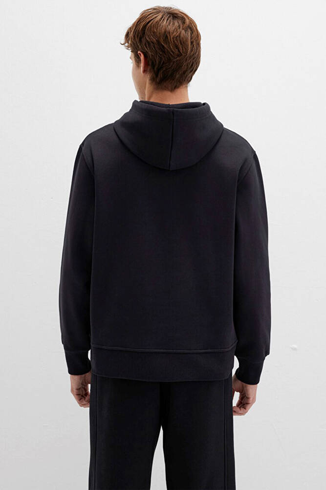 Erkek Kapüşonlu Sweat 065809-900 Siyah 