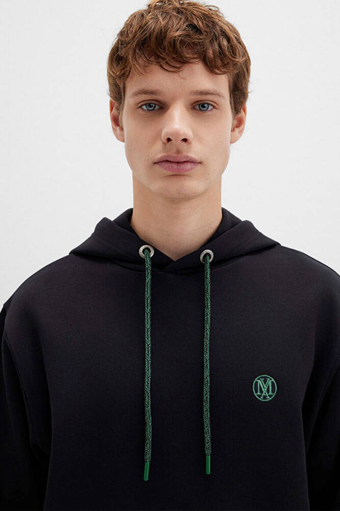 Erkek Kapüşonlu Sweat 065809-900 Siyah 