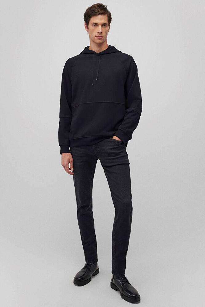 Erkek Kapüşonlu Sweat 0S10250-900 Siyah 