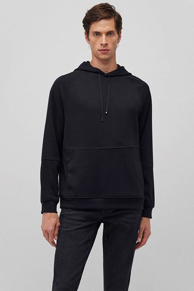 Erkek Kapüşonlu Sweat 0S10250-900 Siyah 