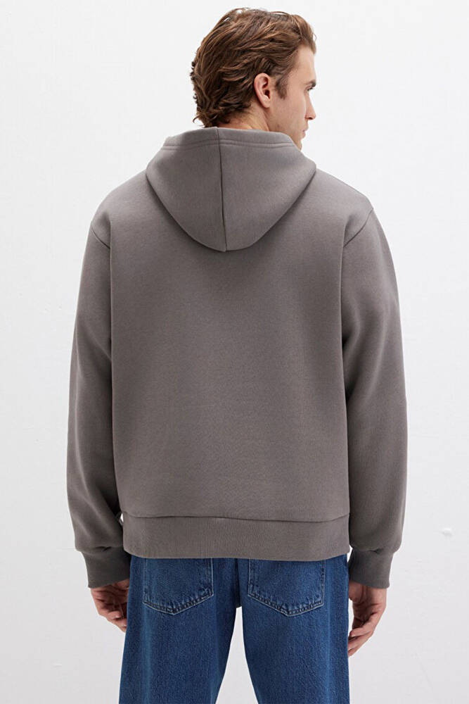 Erkek Kapüşonlu Sweat 0S10275-70096 Gri 