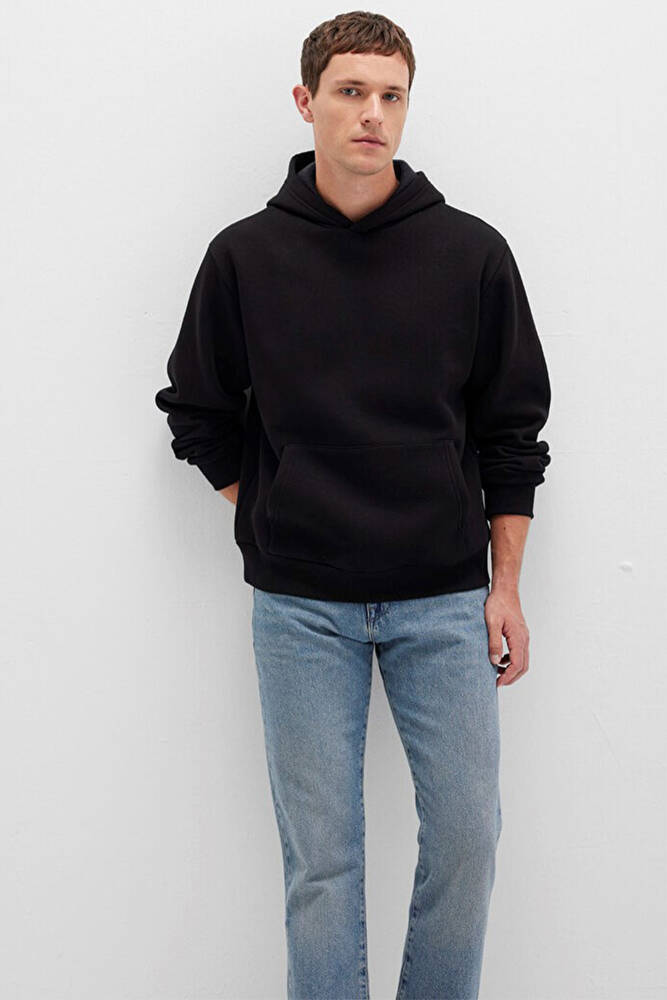 Erkek Kapüşonlu Sweat 0S10275-900 Siyah 