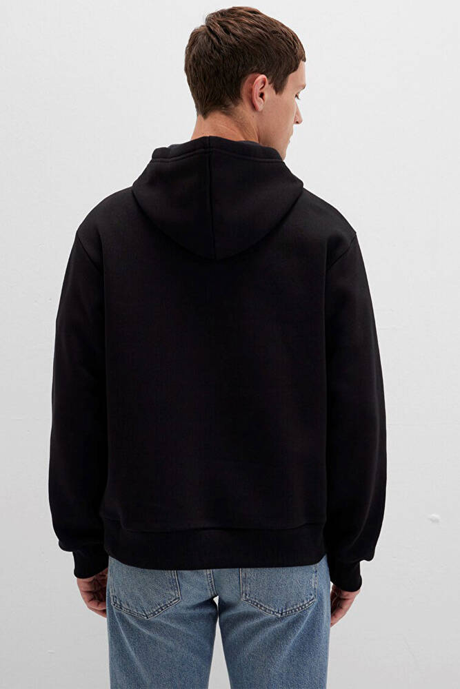 Erkek Kapüşonlu Sweat 0S10275-900 Siyah 