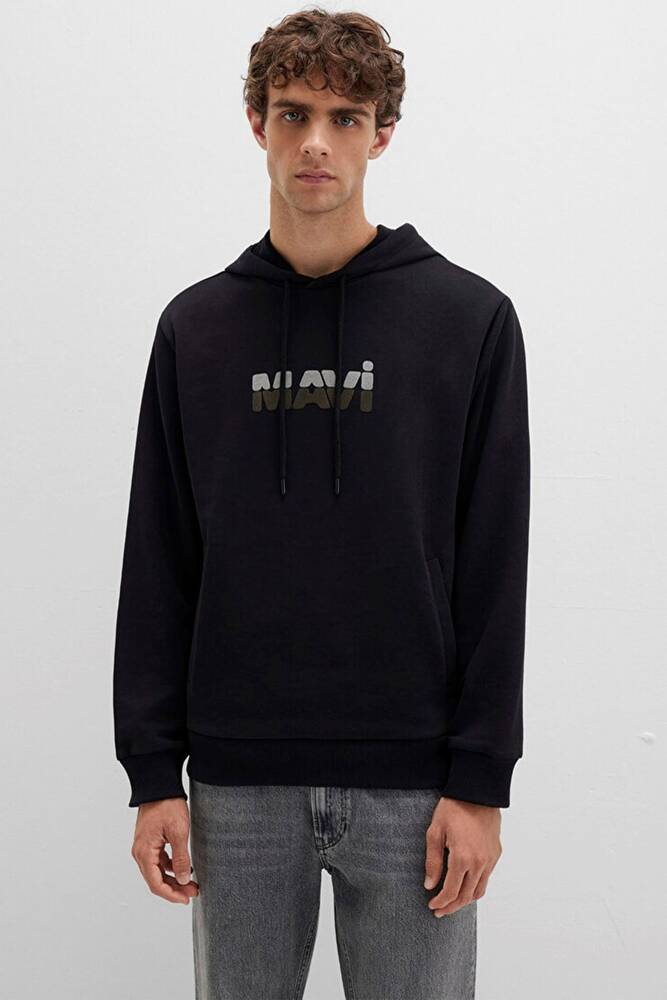 Erkek Kapüşonlu Sweat 0S10395-900 Siyah 