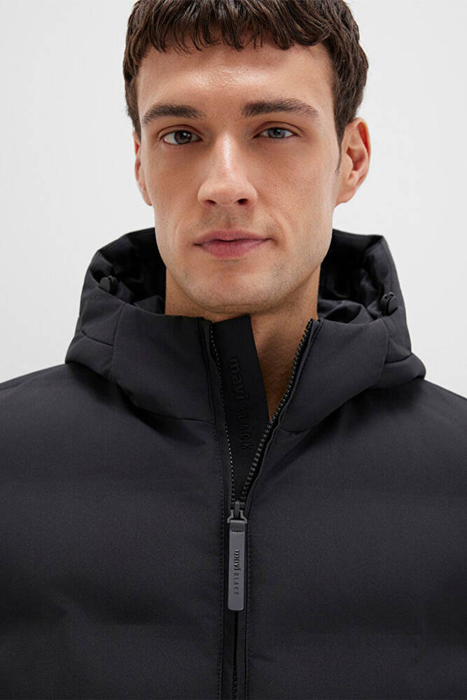 Erkek Kapüşonlu Yelek 0110619-71379 Siyah 