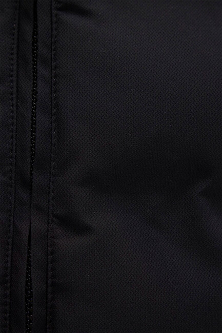 Erkek Kapüşonlu Yelek 0110619-71379 Siyah - Thumbnail