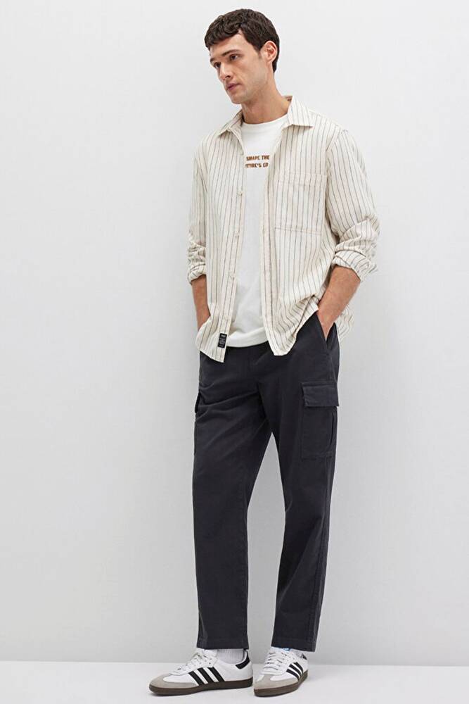 Erkek Kargo Pantolon 0010552-71379 Siyah 