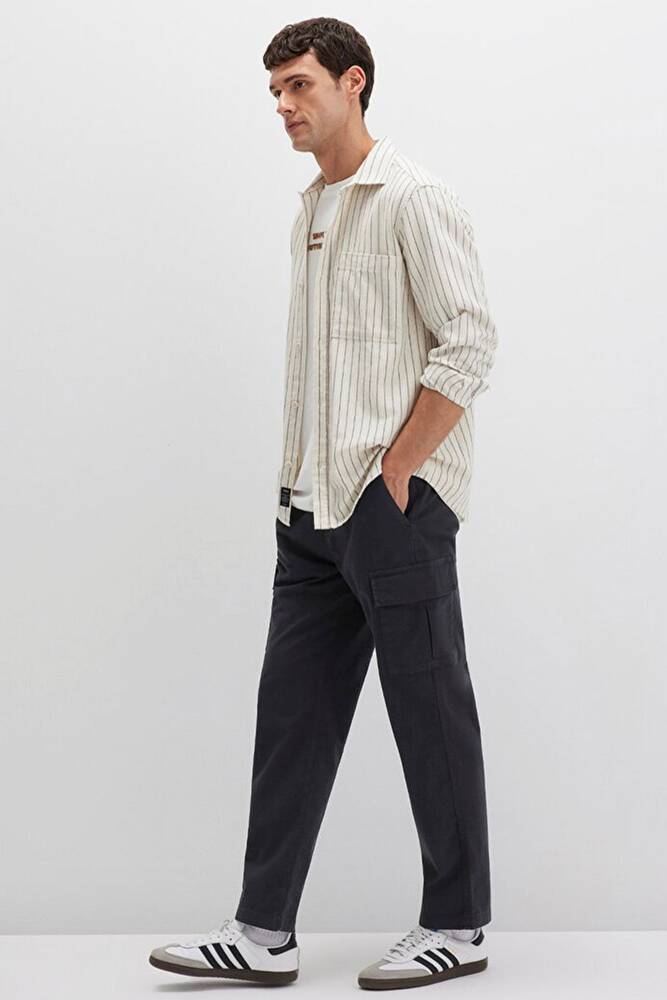 Erkek Kargo Pantolon 0010552-71379 Siyah 