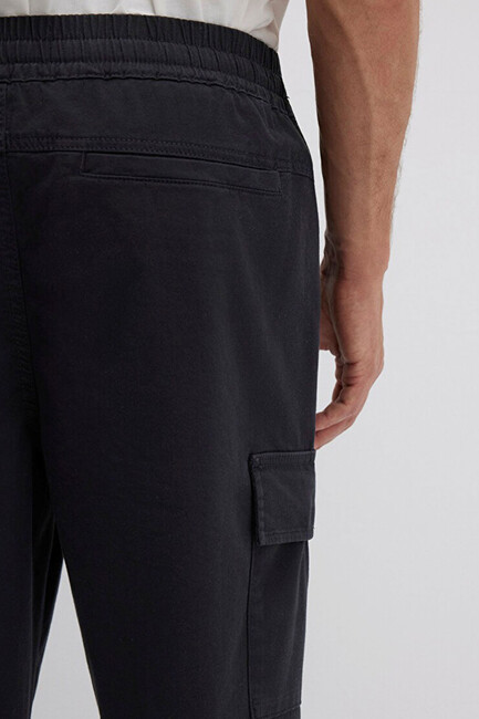 Erkek Kargo Pantolon 0010552-71379 Siyah - Thumbnail
