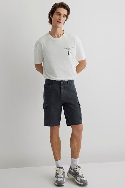 Erkek Kargo Şort 0410287-80776 Lacivert (1)