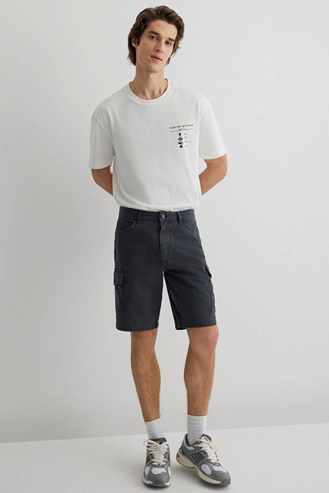 Erkek Kargo Şort 0410287-80776 Lacivert 