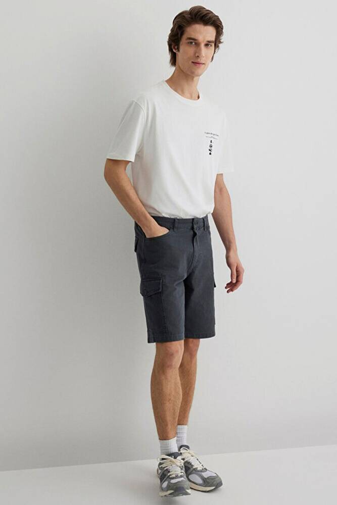 Erkek Kargo Şort 0410287-80776 Lacivert 