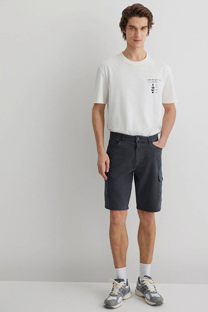 Erkek Kargo Şort 0410287-80776 Lacivert 