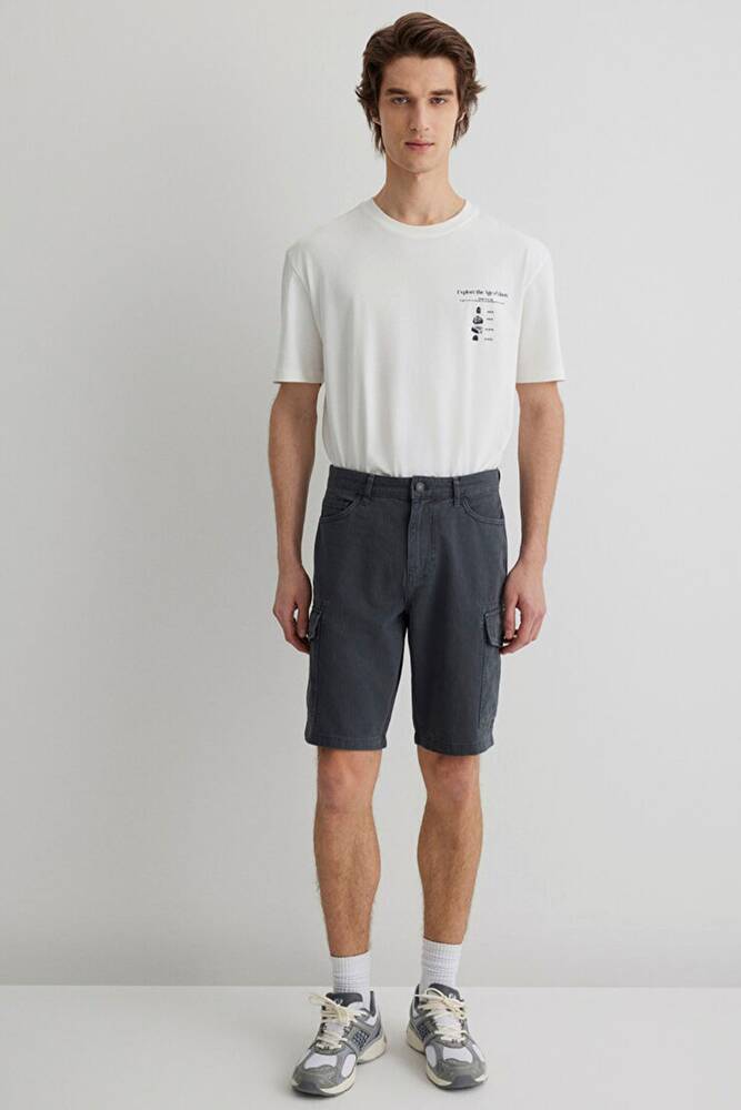 Erkek Kargo Şort 0410287-80776 Lacivert 