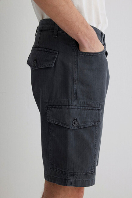 Erkek Kargo Şort 0410287-80776 Lacivert - Thumbnail