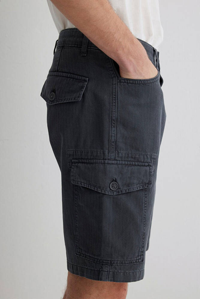 Erkek Kargo Şort 0410287-80776 Lacivert 