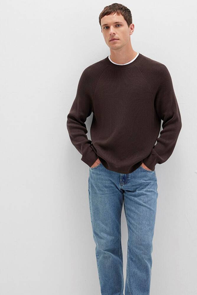 Erkek Kazak 0710307-70219 Kahve 