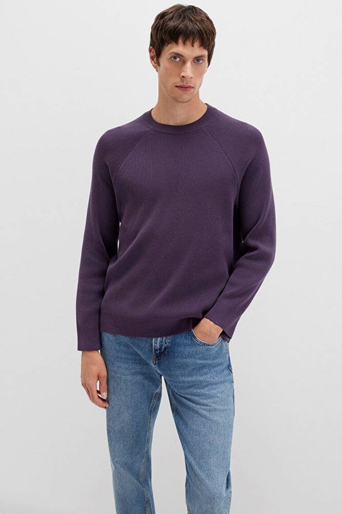 Erkek Kazak 0710307-70688 Mor 