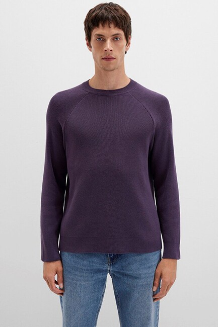 Erkek Kazak 0710307-70688 Mor - Thumbnail