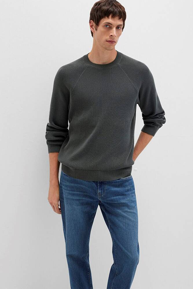 Erkek Kazak 0710307-71598 Yeşil 