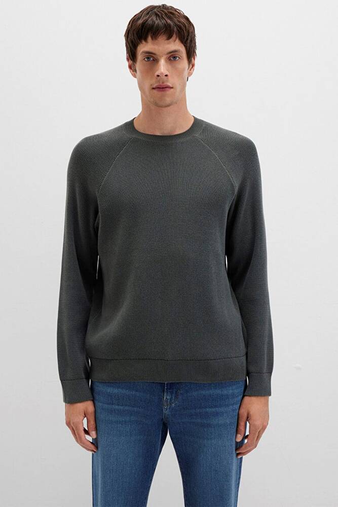 Erkek Kazak 0710307-71598 Yeşil 