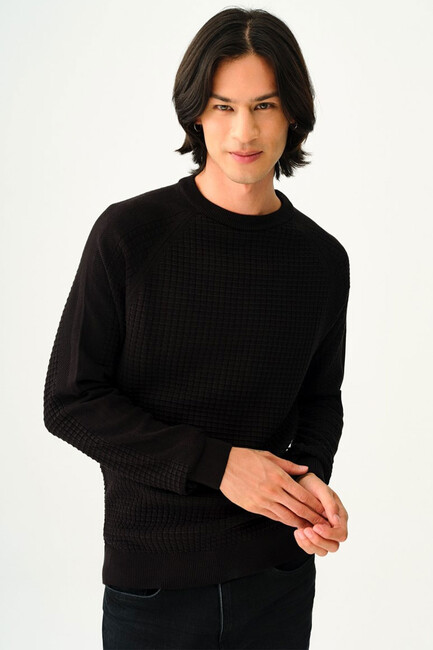 Erkek Kazak LF2037260 Siyah (1)