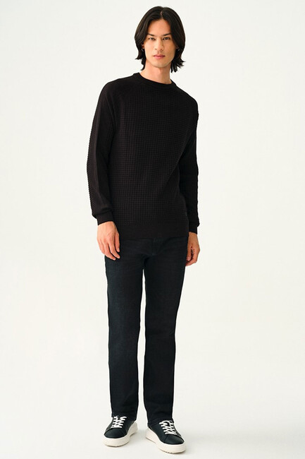 Erkek Kazak LF2037260 Siyah (2)