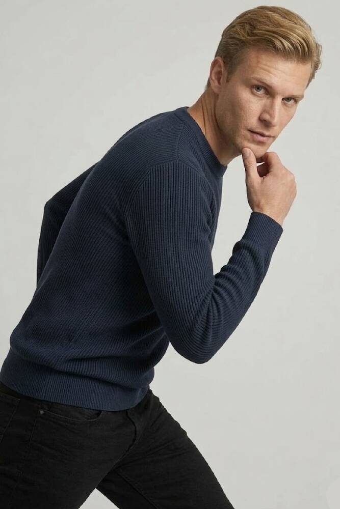 Erkek Kazak LF2040877 Lacivert 