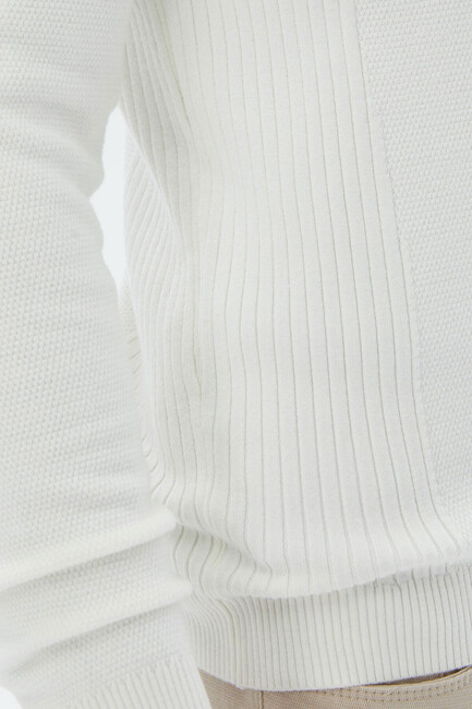 Erkek Kazak TRK-1476 10151265 Ekru - Thumbnail