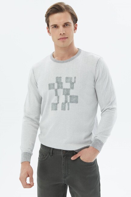 Erkek Kazak TRK-1481 10151270 Gri (3)