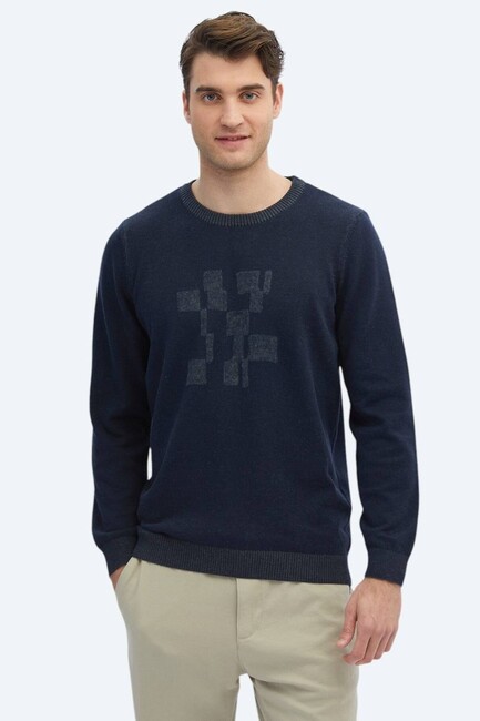 Erkek Kazak TRK-1481 10151270 Lacivert (1)