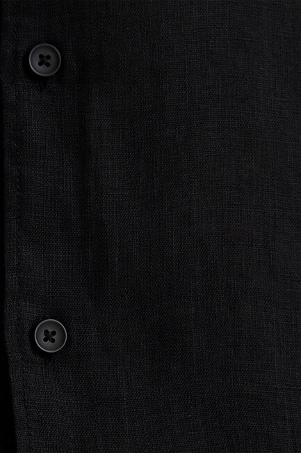 Erkek Uzun Kol Gömlek 0210492-900 Siyah - Thumbnail