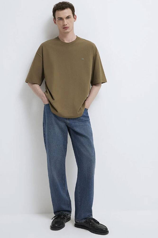 Erkek Kısa Kol Logo Tişört 0613188-71564 Yeşil 