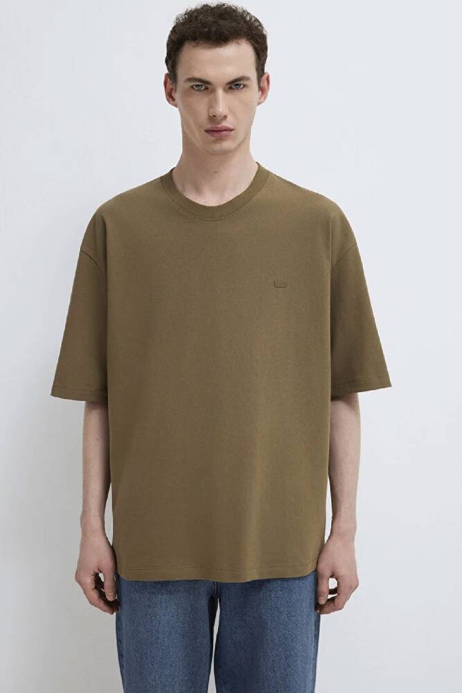 Erkek Kısa Kol Logo Tişört 0613188-71564 Yeşil 