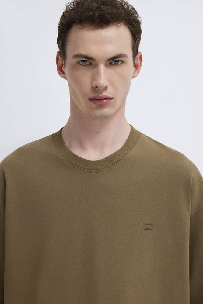 Erkek Kısa Kol Logo Tişört 0613188-71564 Yeşil 