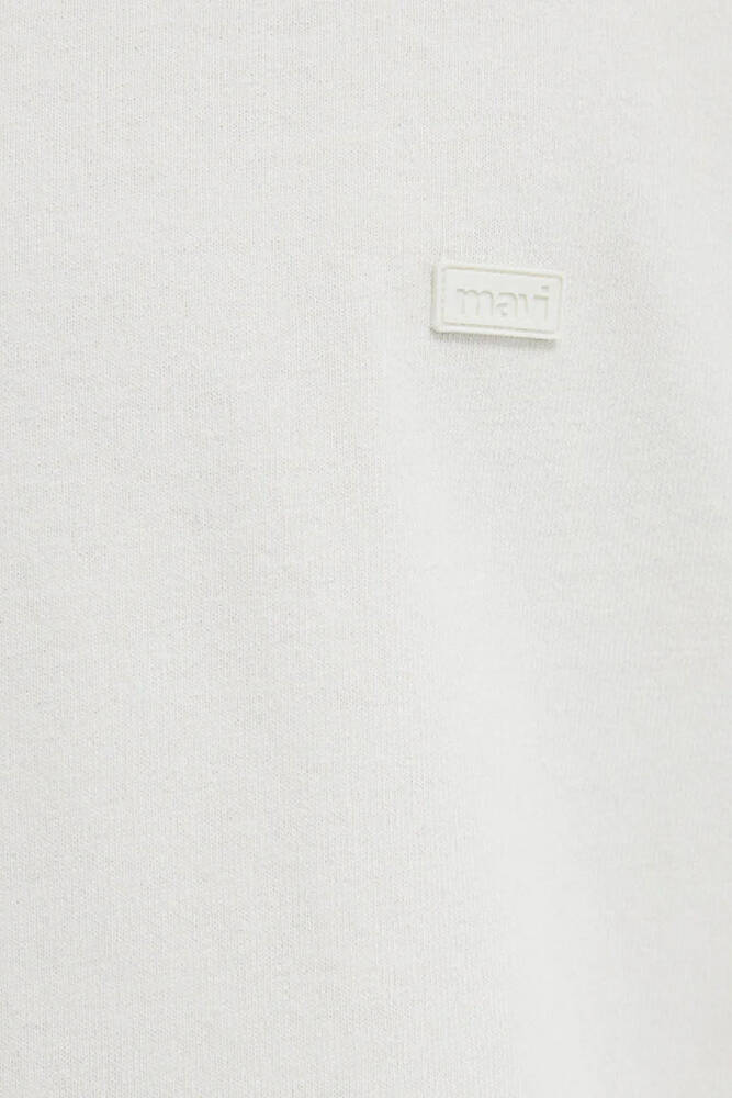 Erkek Kısa Kol Logo Tişört 0613188-71610 Ekru 