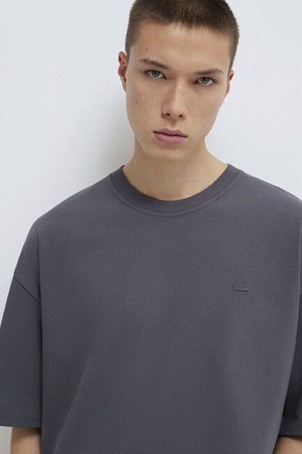 Erkek Kısa Kol Logo Tişört 0613188-80955 Gri (1)